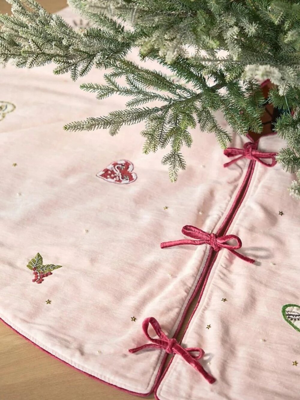 Anthropologie Coretta Tree Skirt - Blush Pink